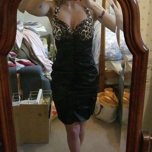 Blondie Nites Leopard/black Dress